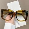 Oversized Square Eyeglasses Frames  New In Vintage Non-prescription Women Eyewear Trendy Fashion Designer Spectacles