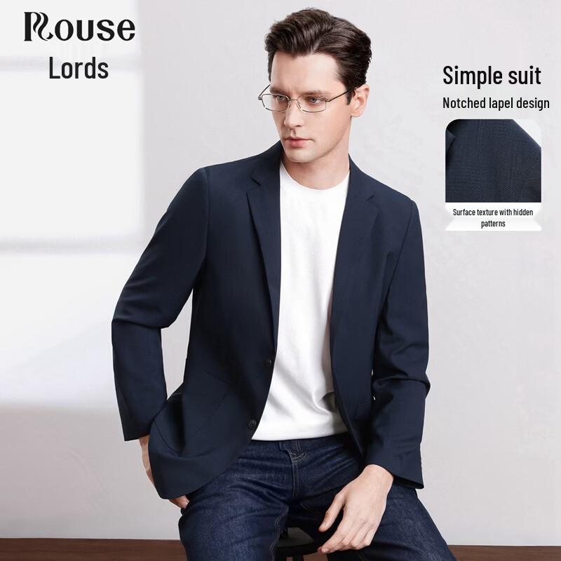 

Мужской весенний блейзер в стиле business casual с вырезом на лацкане M/170