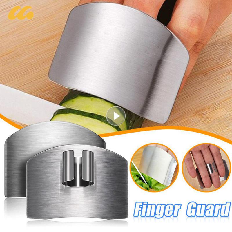 Stainless Finger Steel Protector Antiaging-cut Finger Guard Safe Vegetable Cutting Hand Protecter Kitchen Gadgets Kitchen Accessories
