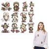 Clothing Sticker Sets, Birds, Foxes, Cute Animal Patterns, Iron-on Stickers, Hooded Sweatshirts, T-shirts, Heat Transfer Decorations