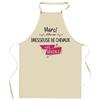 Kitchen Apron - Horse Trainer Thank You Awesome - Thick Resistant Cotton - Breton Print - Adjustable Ties