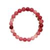 1 pz/Bracciale "Pietra dell'Amore" Realizzato in Rodonite Rossa Bracciale Fatto a Mano con Perline per Donne Promuove l'Amore per Sé Stessi e l'Accettazione di Sé Gioiell