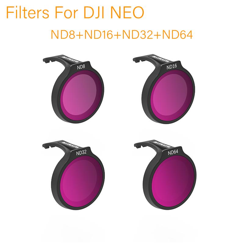 Filtro Obiettivo per DJI Neo Set Filtri ND Kit Filtri Obiettivo Fotocamera Filtro Obiettivo Fotocamera HD Vetro Ottico MCUV ND per Accessori DJI Neo