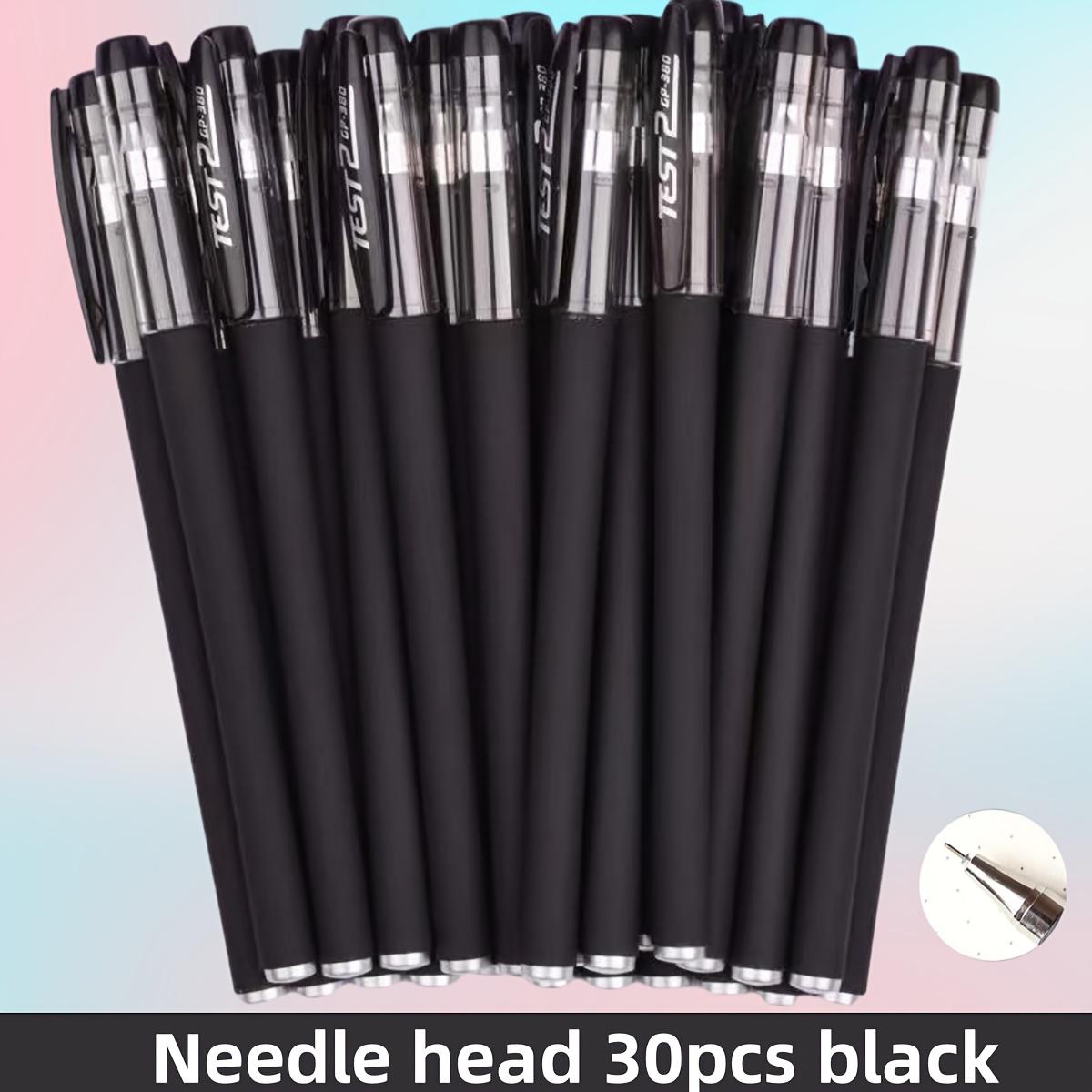 30pcs Black frosted signature pen Business Stationery Student Exam Wholesale Carbon Pen 0.5mm needle