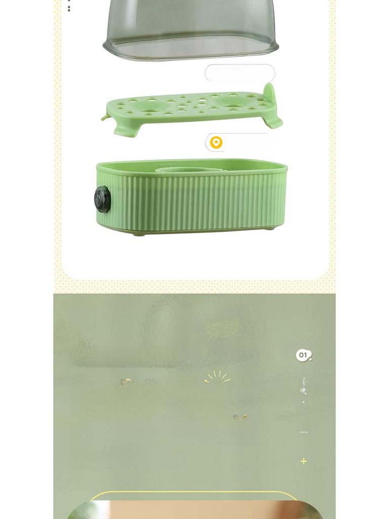 Compact Multi-Function Egg Cooker for Dormitory and Home - Perfect for Hot Spring and Boiled Eggs, Single-Serve Breakfast Essential.