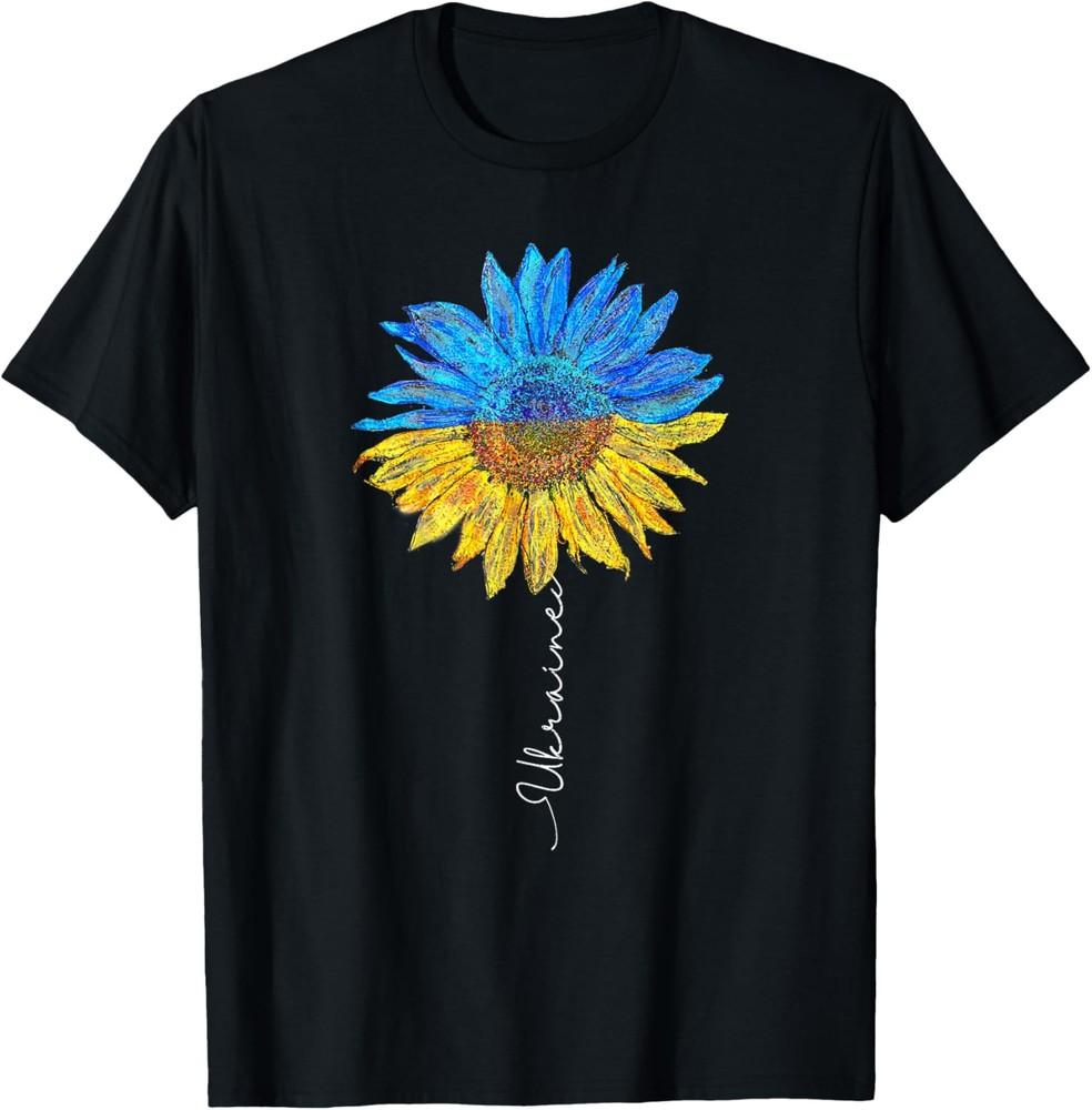 I Stand with Ukraine Ukraine Flag Sunflower Vintage T-Shirt Unisex T-Shirt