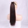 XINRAN 22" Long Silky Straight Synthetic Drawstring Ponytail Clip In Extension High Temperatur Fiber