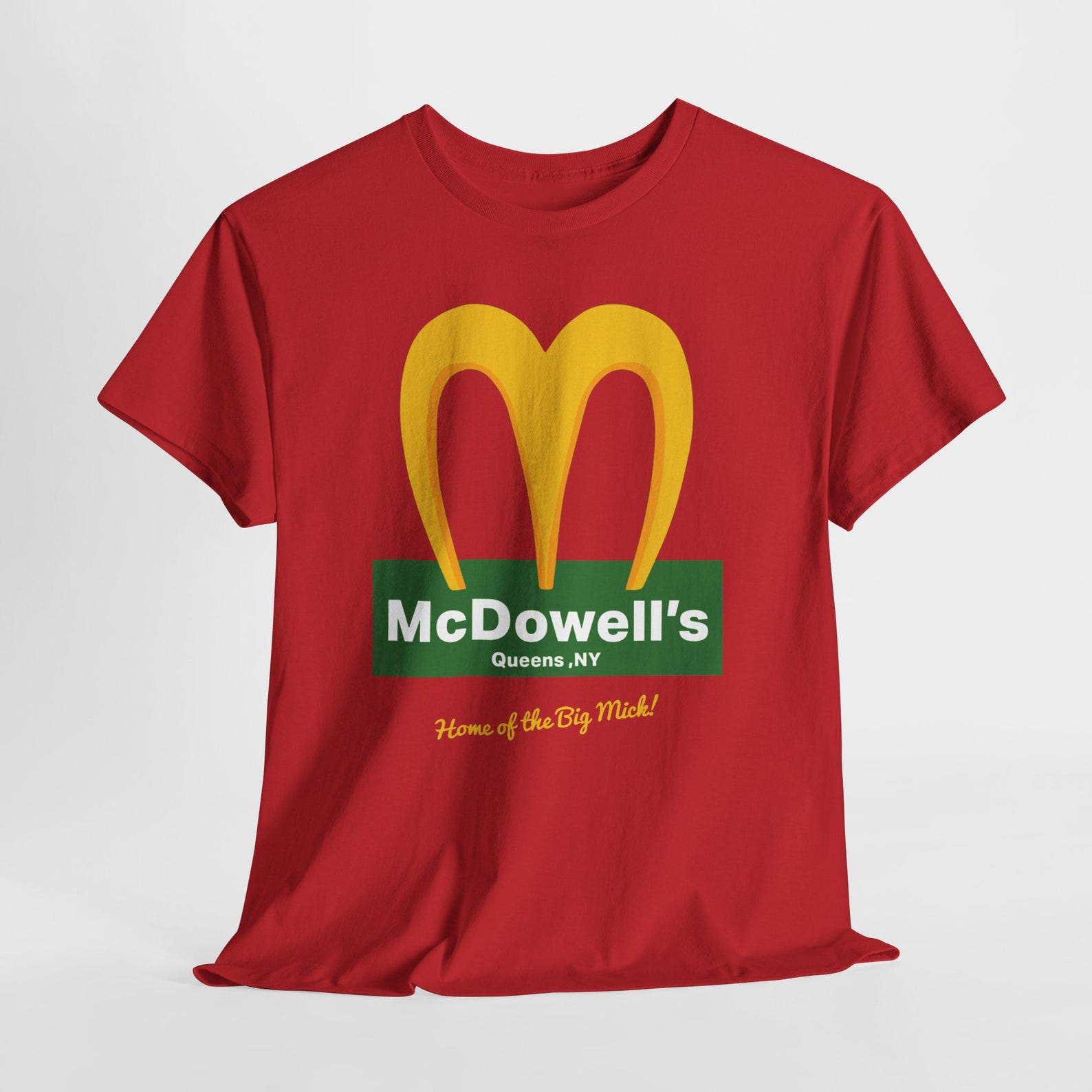 McDowell s Restaurant Logo T-Shirt: Coming to America Queens NY Tee 3XL