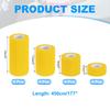 PATIKIL Bandage 16 5 Wrap for Athletic and Outdoor Yellow 1"/2"/3"/4" Self-Adhesive Wraps, count, yards, Elastic, Breathable, Self-Adhesive Tape,