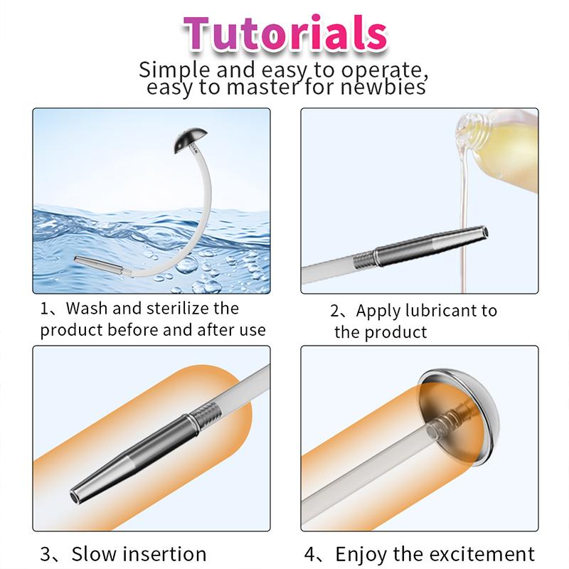 Urethral Toys for Man,with Urination Hole Penis Plug Sounding,Urethal Inserts,Urethra Dilation Catheter,Uretral Probe Sex Shop