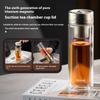Gianxi Pure Titanium Magnetic Tea Separation Glass Cup For Men'S High-End Magnetic Bubble Tea Cup Glassware  Glass Bottle