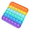 Rainbow Push Pop Bubble Sensory Fidget Toys Autism Needs Squishy Stress Reliever Toys