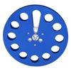 1 4 7 Inch Empty Tape Reel Aluminum Alloy 11 Hole Universal Opening Machine Part Recording Takeup Reel Blue