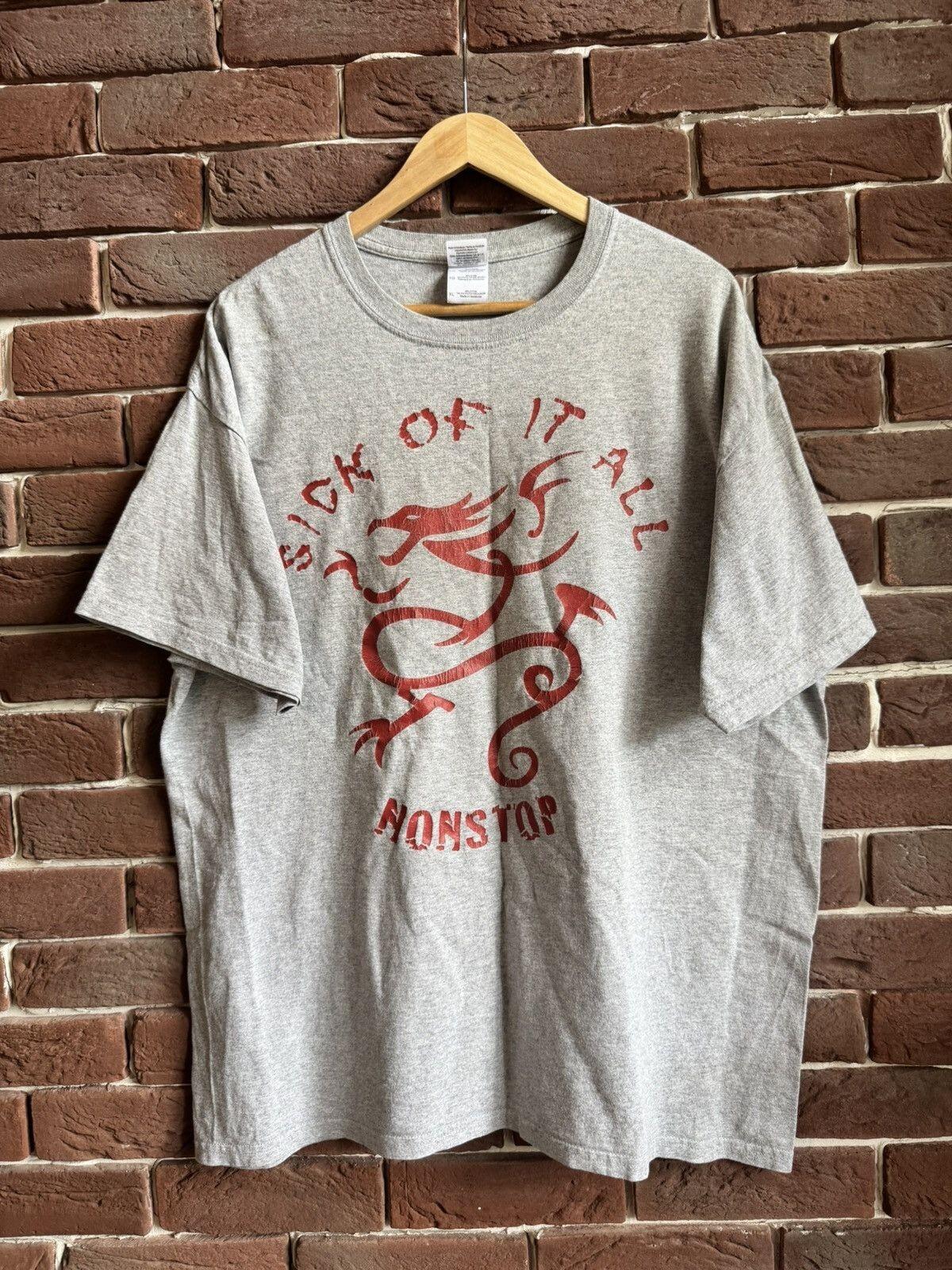 00s Sick Of It All Nonstop Vintage Hardcore Punk Band Tee Unisex T-Shirt XXXL