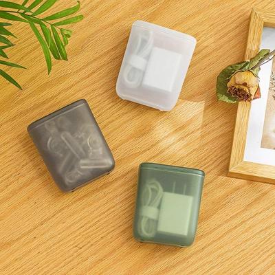 Portable Organizer for Apple Charging Cable, Bluetooth Earphone Case, and Desktop Storage