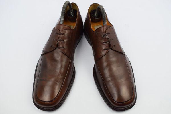 Vintage 80s-90s Spain / MEZLAN Handmade Leather U-Tip Dress Shoes Brown /9M / 26.5-27.0cm/(USED)