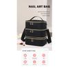 3 Layer Nail Polish Storage Bag Cosmetic Bag Portable Handbag for Women Travel Essential Oil Bag Nail Care Tool Storage Box