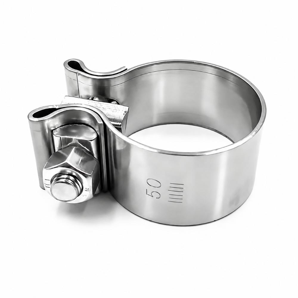 Stainless Steel Pipe Connection Hoop 40-76mm Steel Pipe Clamp Strong Hose Clamp