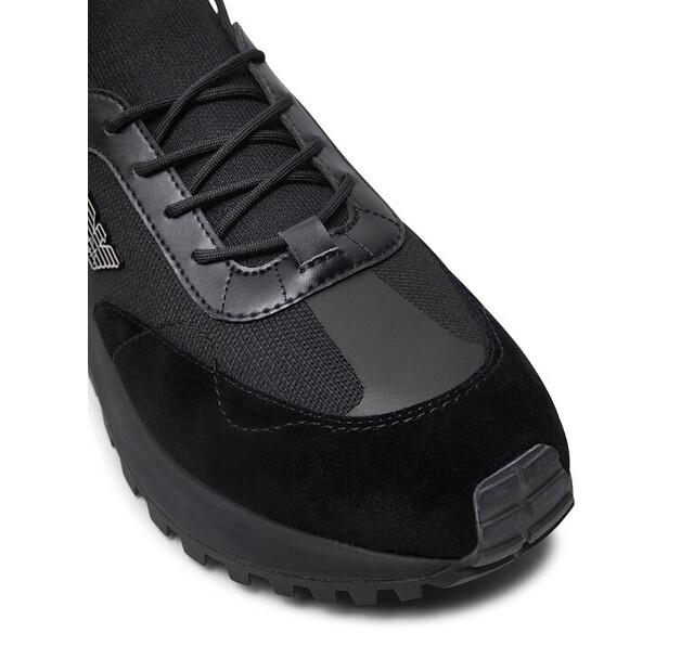 Мужские кроссовки Emporio Armani X4x659 xr105 чёрные