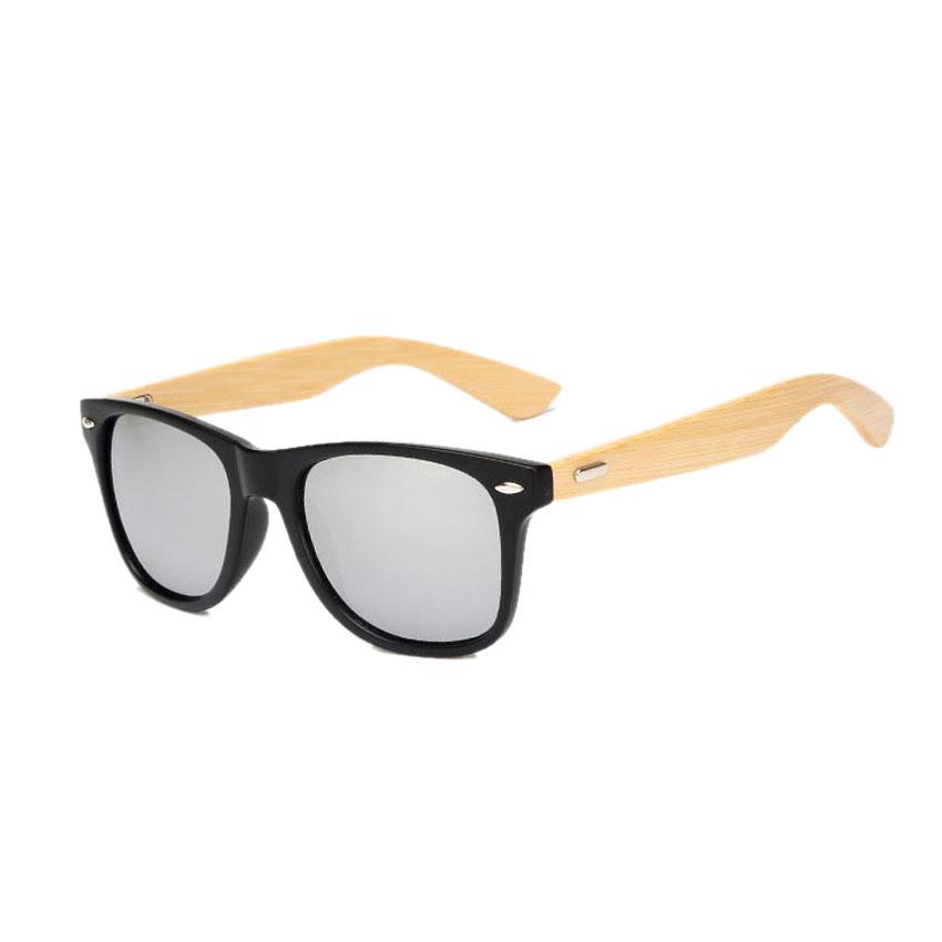 FOENIXSONG Vintage Sunglasses Women Men Bamboo Wood Arm Retro Fashion Sun Glasses Eyewear
