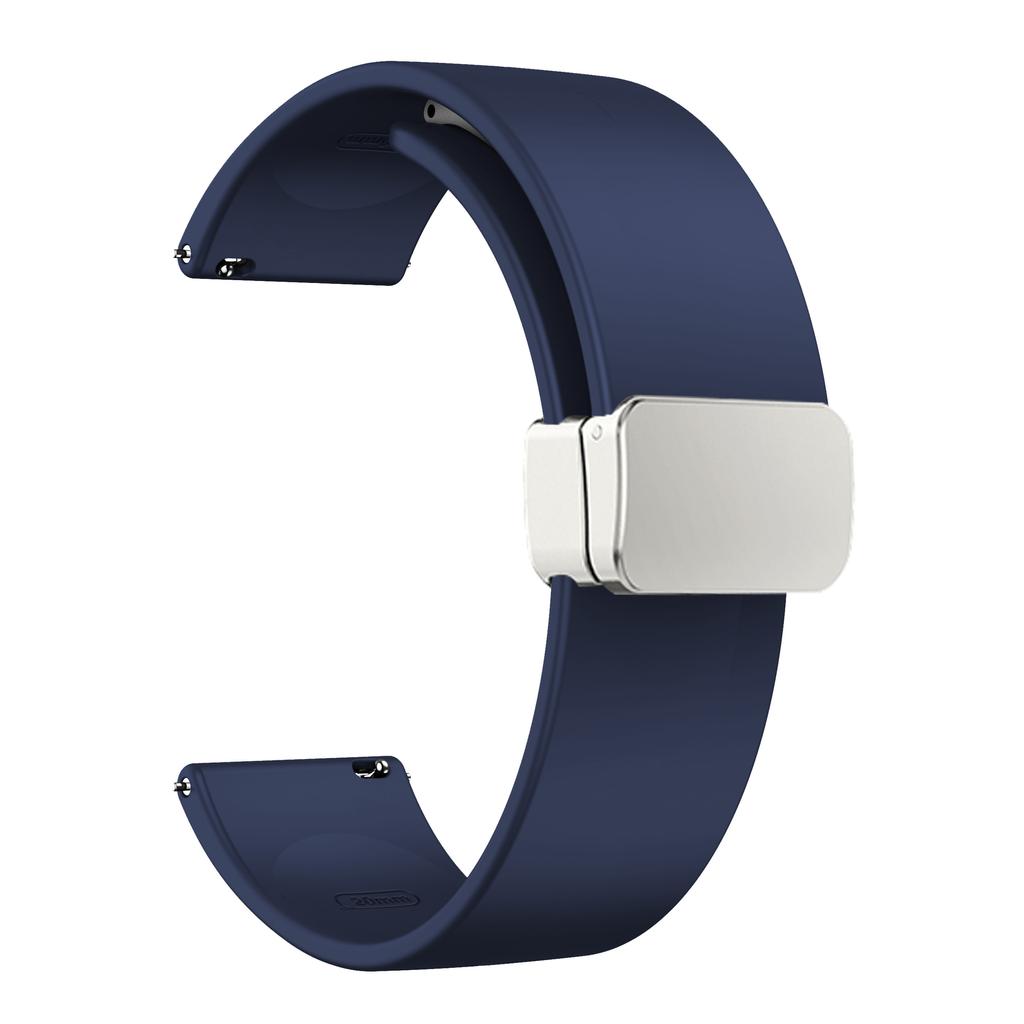 Sport Bands for Huawei Watch 4/Watch 4 Pro/Watch 3/Watch 3 Pro,Silicone 22mm Watch Strap with Silver Magnetic Folding Buckle
