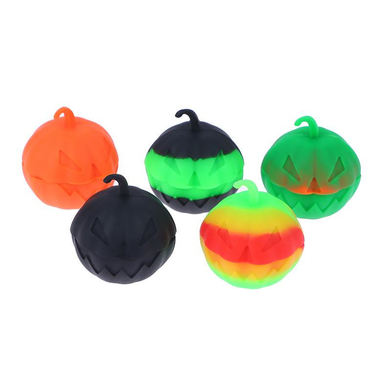 

1 шт., антипригарная банка в виде тыквы, силиконовый контейнер, бутылка, портативный 3 мл, коробка для хранения масла и воска, чехол для крема для лица, контейнер для косметической мази random color