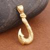 Trendy Charms Maui Magic Fish Hook Pendant Chain High Quality Stainless Steel Viking Fish Hook Men's Necklaces Jewelry