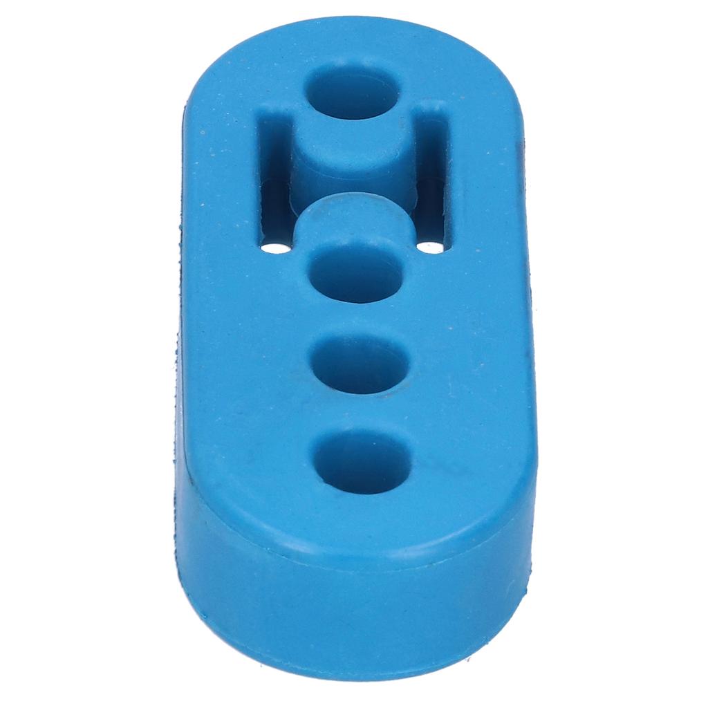 12mm Muffler Hanger Exhaust Pipe 4 Holes Adjustable Polyurethane Buffer Shockproof UniversalBlue