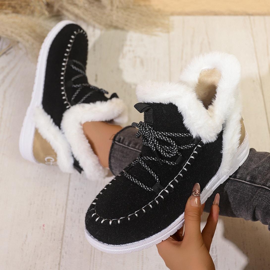 

Женские зимние ботинки для снега с подошвой из ЭВА, теплые и удобные ботинки для снега с толстой подошвой и перекрестными ремешками, подходят для холодной погоды 43 чёрный