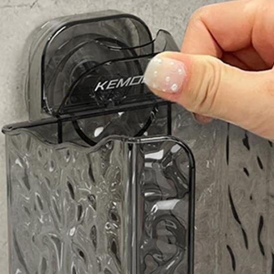 Wall Mount Tissue Box Holder Kitchen Wipes Storage Box Easy To Install Refillable Wipes Container Tissue Holder Dispenser with Suction Cup