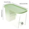5800ML Juice Container Refrigerator Cold Kettle Drinkware Bucket with Faucet Beverage Dispenser with Filter PP Material