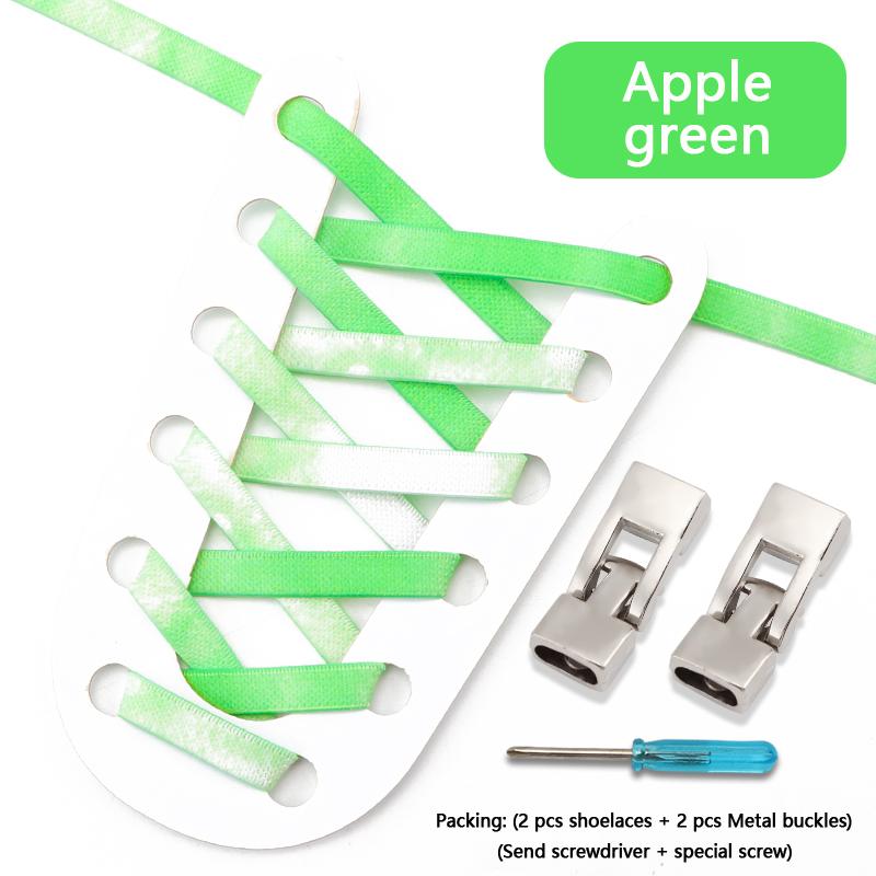 Cross Lock Shoelaces Colorful Rainbow Elastic Flat Laces Without Ties Shoelace Sneakers No Tie Shoe Laces Kids Adult Shoestrings