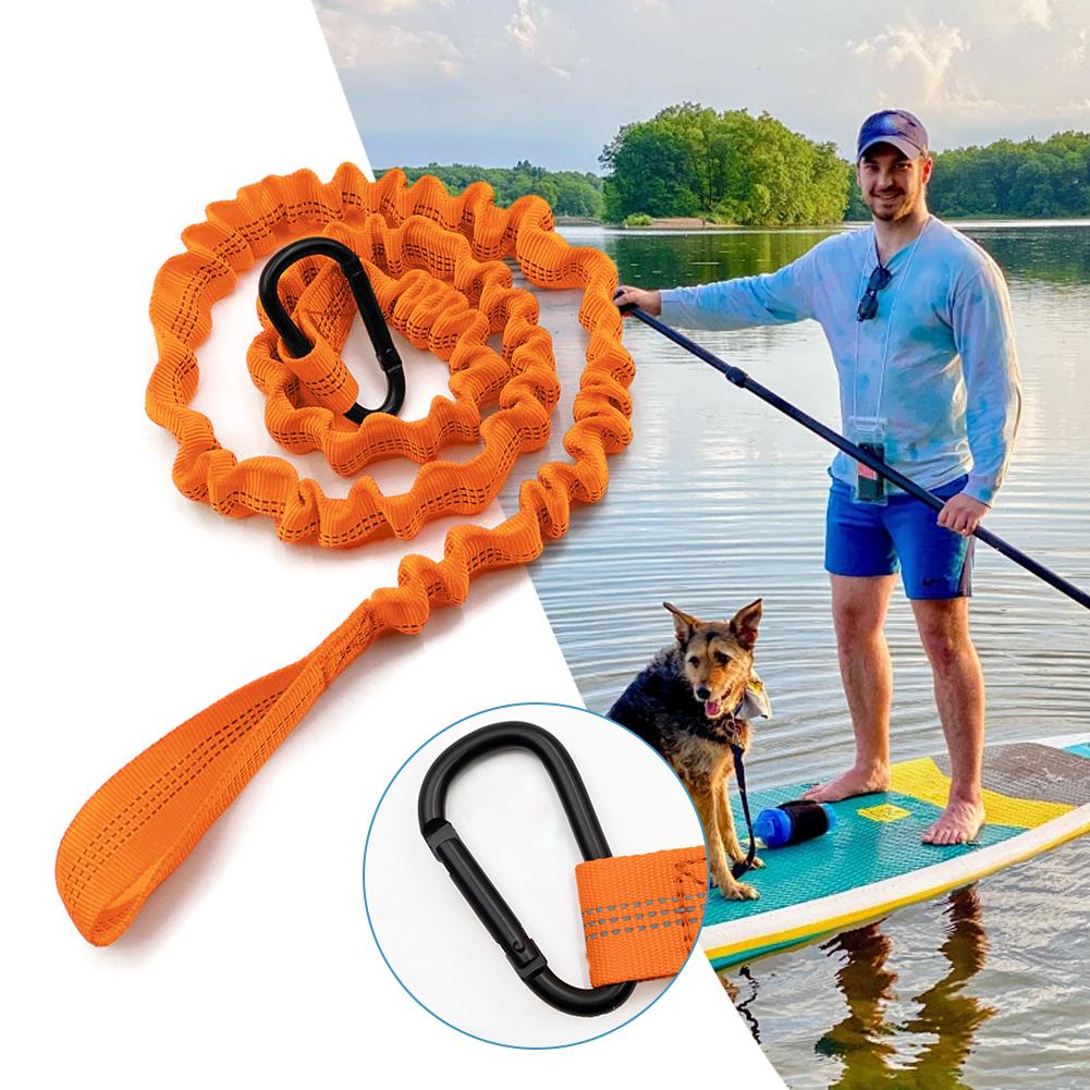 Kayak Paddle Leash Adjustable Stretchable Strap Elastic Kayak Paddle Rope for Canoing Fishing Boating