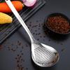 Household Dumplings Ladle Long Handle Pepper Colander Heavy Duty Food Strainer Spoon for Frying & Cooking