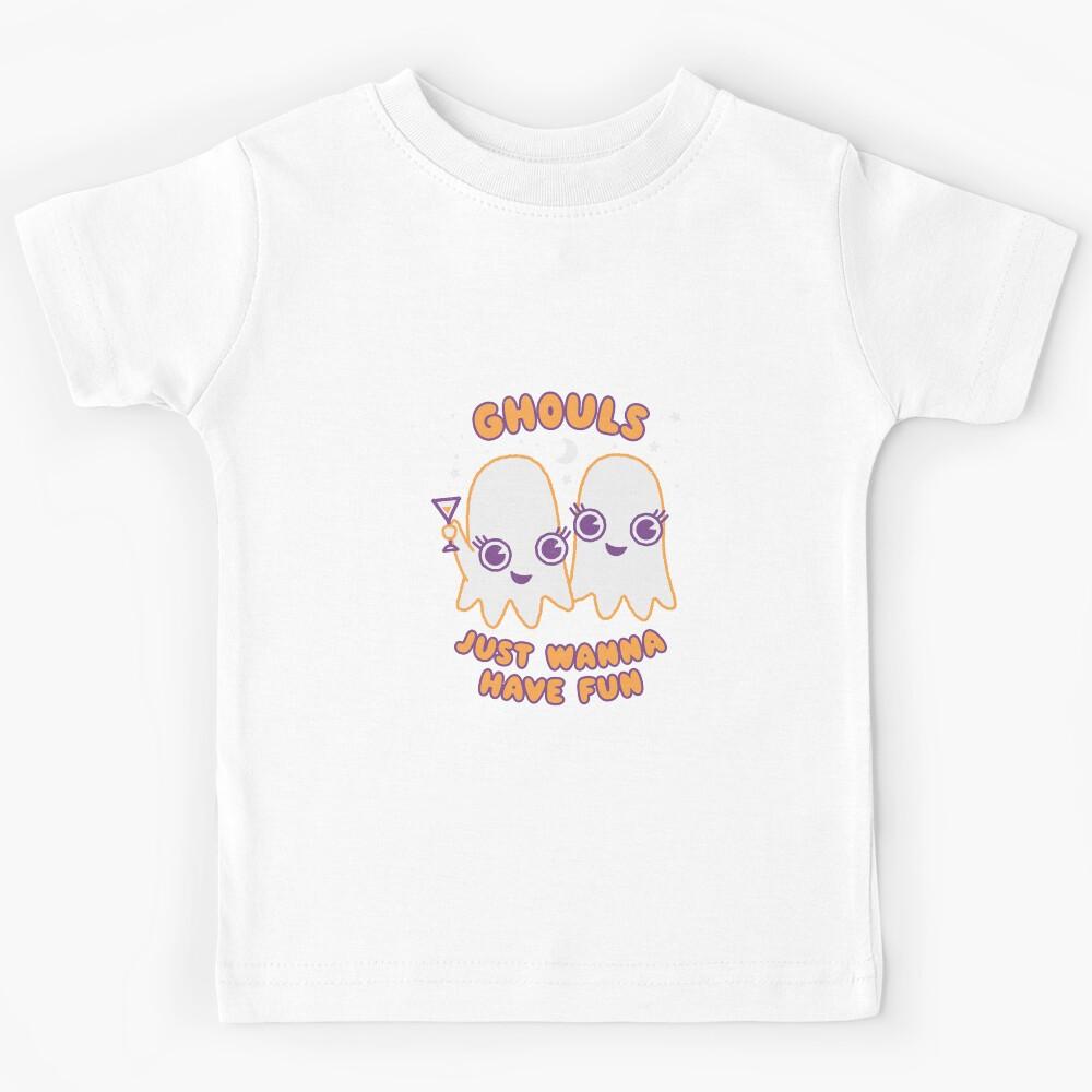 Ghouls Just Wanna Have Fun - kawaii Style fun Music Pun Halloween Kids T-Shirt 120