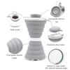 500ml Retractable Water Bottle Food Grade Leakproof Good Sealing Effect BPA Free Heat-Resistant Folding Type Water Bottle Retractable Beverage Cup
