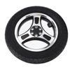 10x2 Inch Rear Wheel with Aluminum Alloy Hub 6 Holes Low Noise Inflatable Caster Tire for Hand