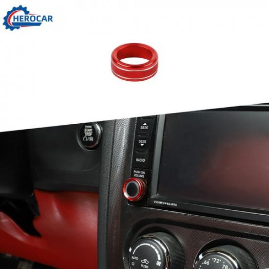 Center Console GPS Navigation Switch Knob Cover Ring for Dodge Challenger 09-14