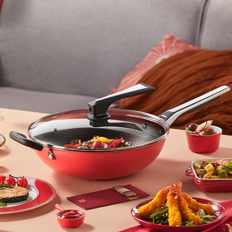 COOKER KING 316 Stainless Steel Non-stick Frying Wok