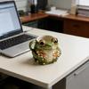 Taza de Resina Divertida para Regalo Diseño de Ranas Capacidad de 11 oz Taza para Beber Adecuada para Mantenimiento Fácil y Uso a Largo Plazo en el Día a Día