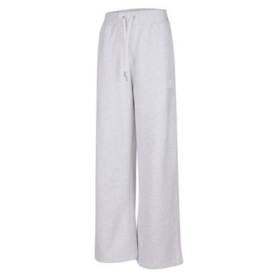 Casual Lace-Up Solid Color Comfortable Knitted Sports Pants Women Pants Gray IB7040-051