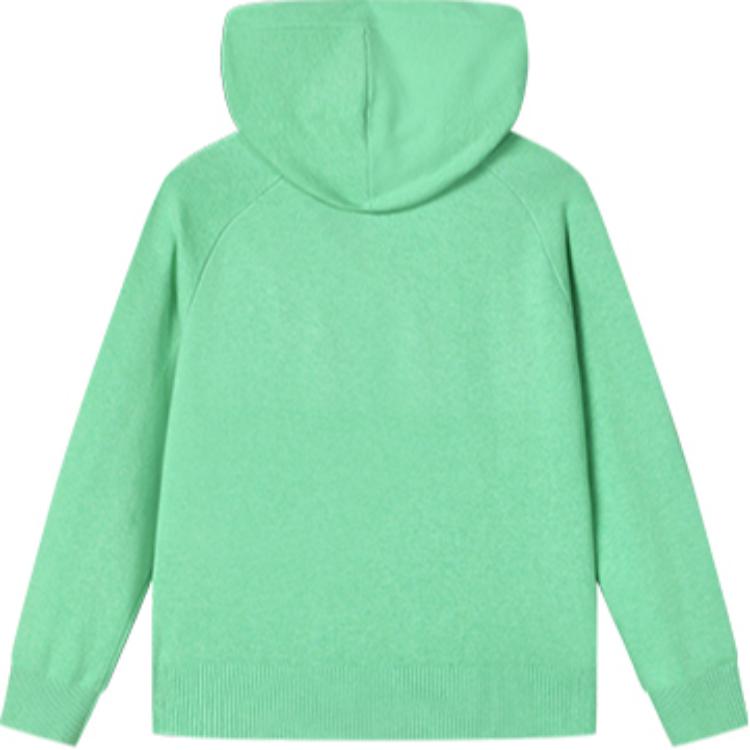 Fila Solid Color Simple Casual Comfortable Hoodie Women Hoodies Emerald-Green F11W414411F-DG