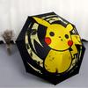 1pc Pikachu Icon Automatic Open/Close Umbrella, Portable 3-Fold Compact Umbrella for Men & Women, Perfect Gift for Birthday095