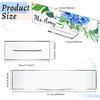 Yookeer 12 Pack Acrylic Name Plate Personalized Desk Name Plaque Sign Clear Panel Rectangle Acrylic Sheet Blank for Office Desk Decor(8.5 x 2.5 Inch)