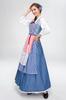 SCLYX Beauty and the Beast Belle Costume, Women's, Long, Light Blue Belle Dress, Sleek, Beauty and the Beast Live-Action Movie Cosplay, Belle