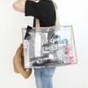 Cosmetic Pouch Beach Tote - Lightweight Beach Bag with Phone Pouch Waterproof Foldable Tote Bag for Beach, Pool,  Vacation