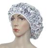 Bonnet de bain élastique en aluminium avec isolation thermique pour femmes, idéal pour la salle de bain, le salon de coiffure ou la salle de bain
