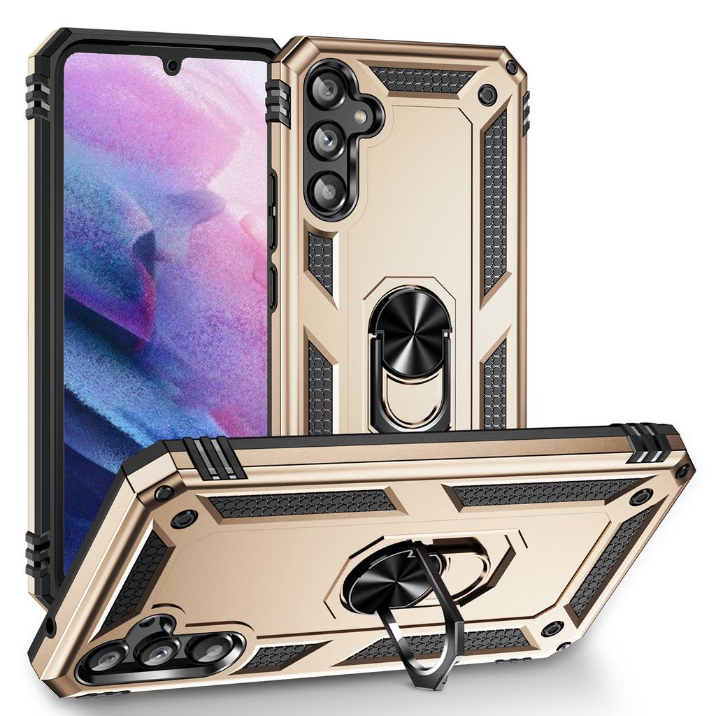 Shockproof Armor Magnetic Case For Samsung Galaxy A34 A24 A14 A54 A13 A33 A71 A51 A52 A53 A33 A04E A32 A53 A21S Metal Ring Cover