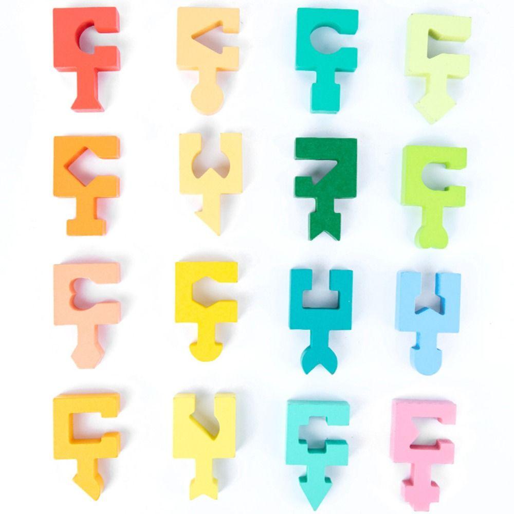 Space Training Three-dimensional Puzzle Boards Wooden Assembled Building Blocks  Gifts