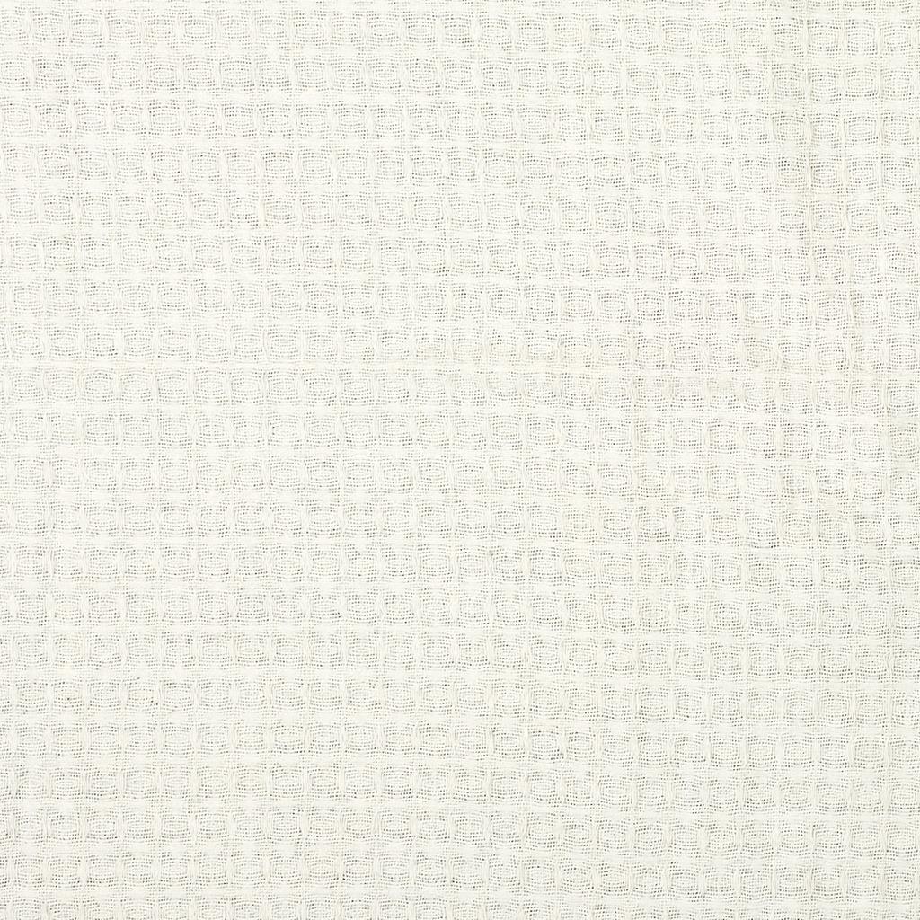 Les Trésors De Lily [A3525] - Ivory Embossed 'Boho' Cotton Sofa Throw Blanket - 250x170 Cm